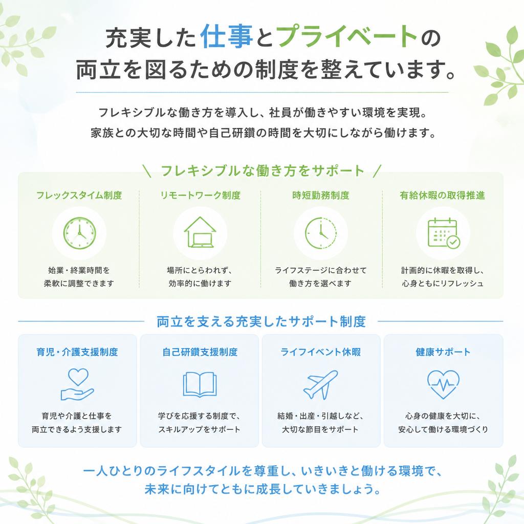 ワークライフバランスの実現