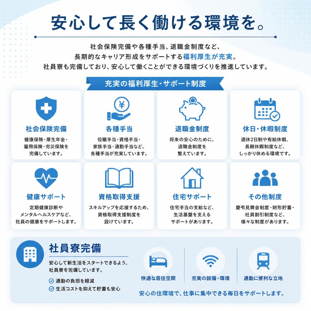 充実した福利厚生
