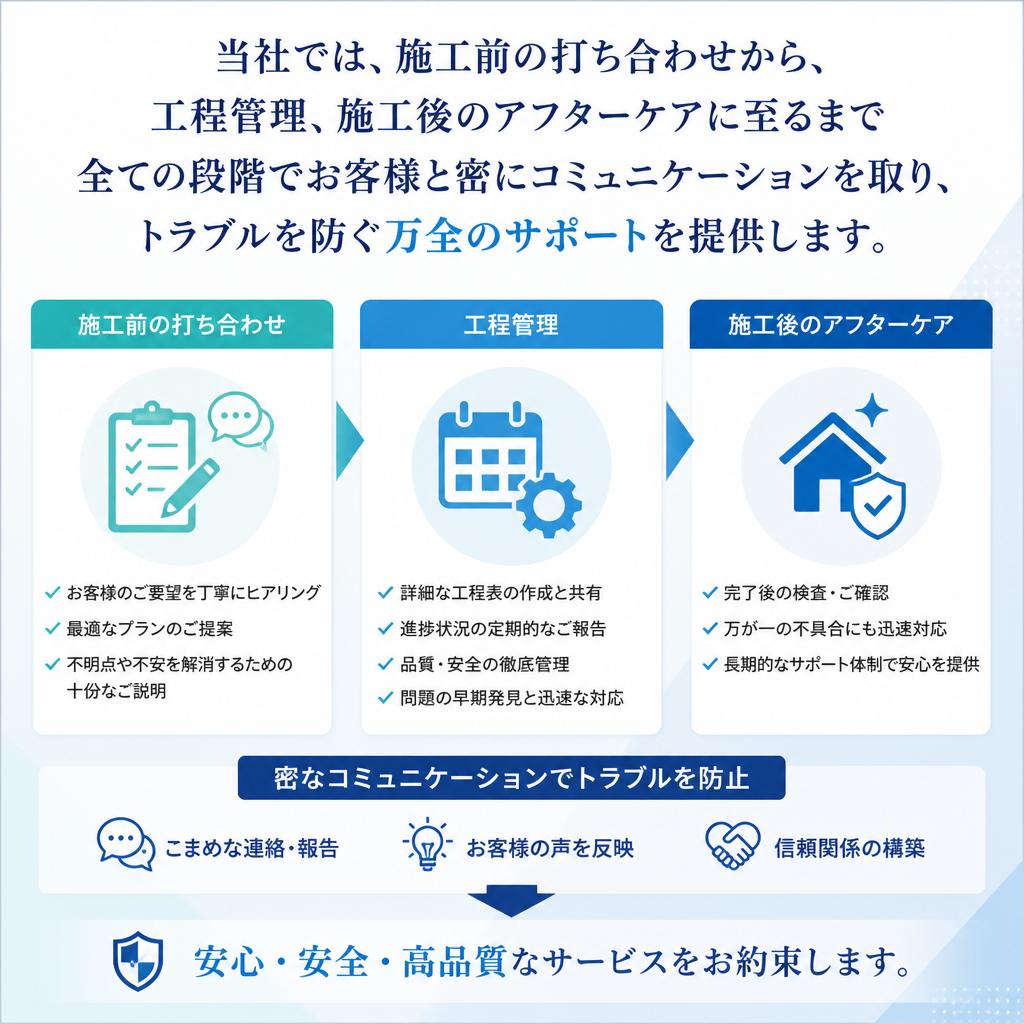 万全のサポート体制