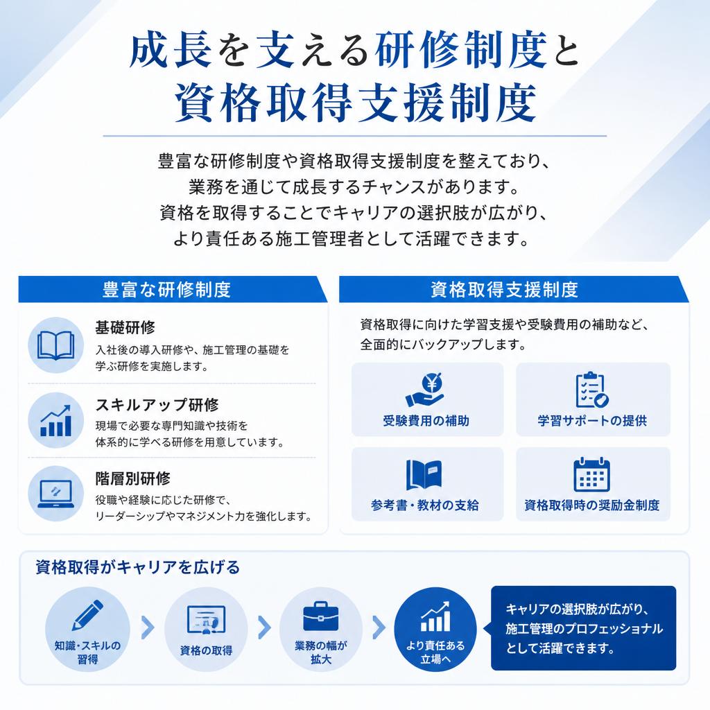 支援制度で資格取得をサポート