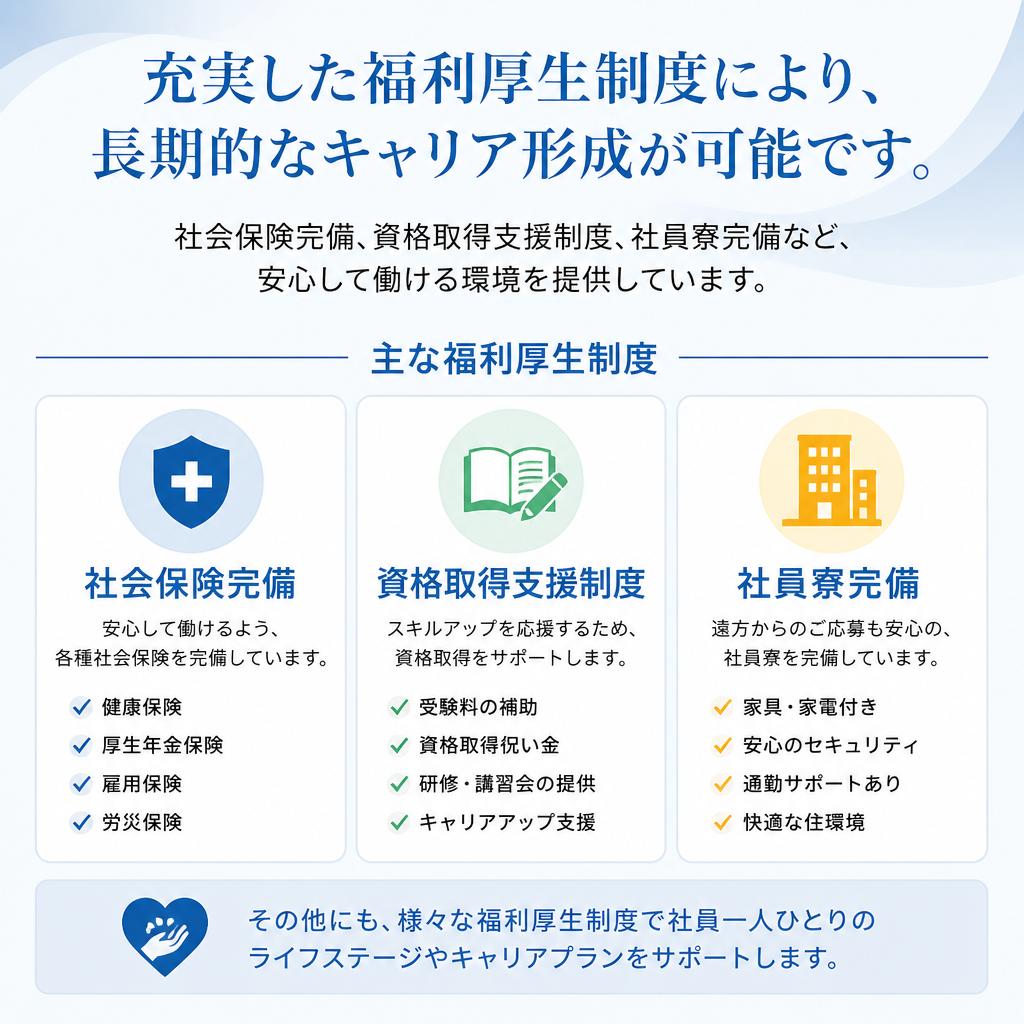 充実した福利厚生