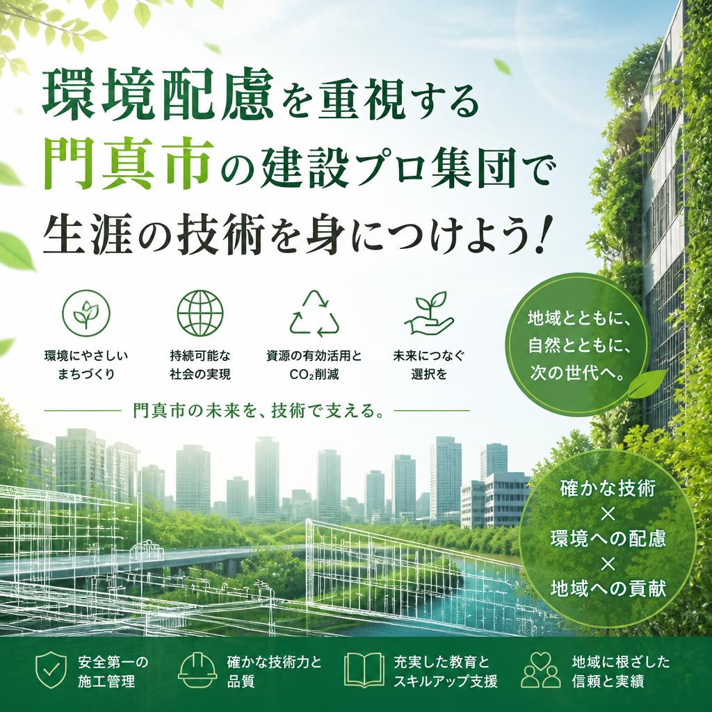 門真市の環境配慮を重視する建設プロ集団で生涯の技術を身につけよう！