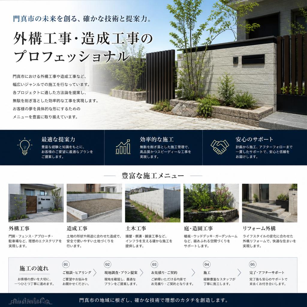 お客様の理想を形にする多彩な施工メニュー