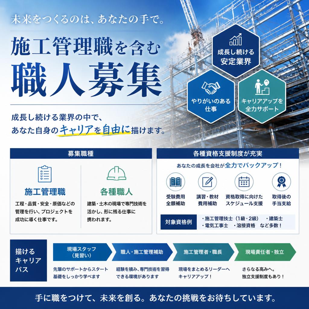 職人としてのキャリアを築こう