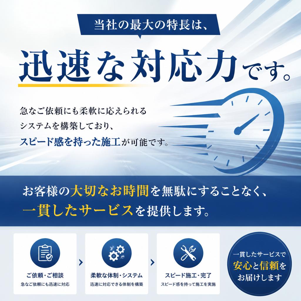 迅速な対応力