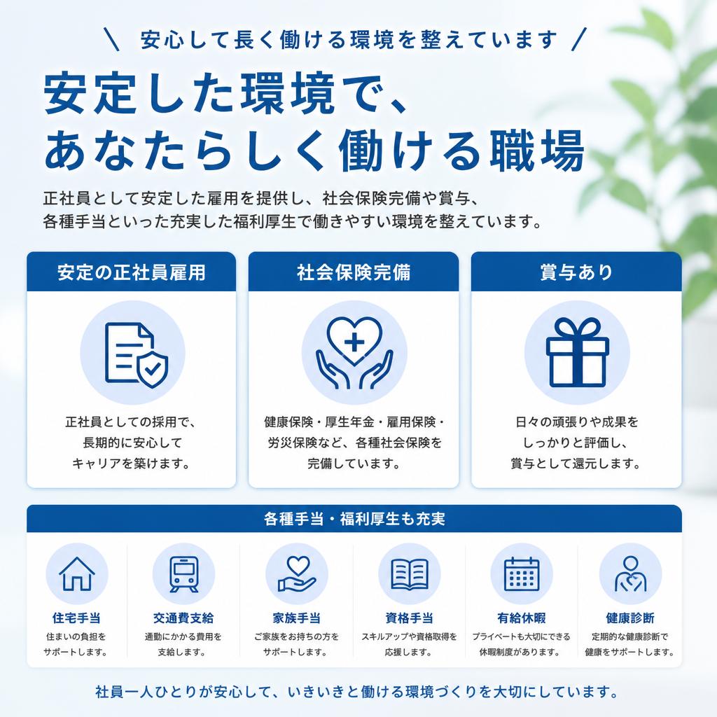 充実した福利厚生