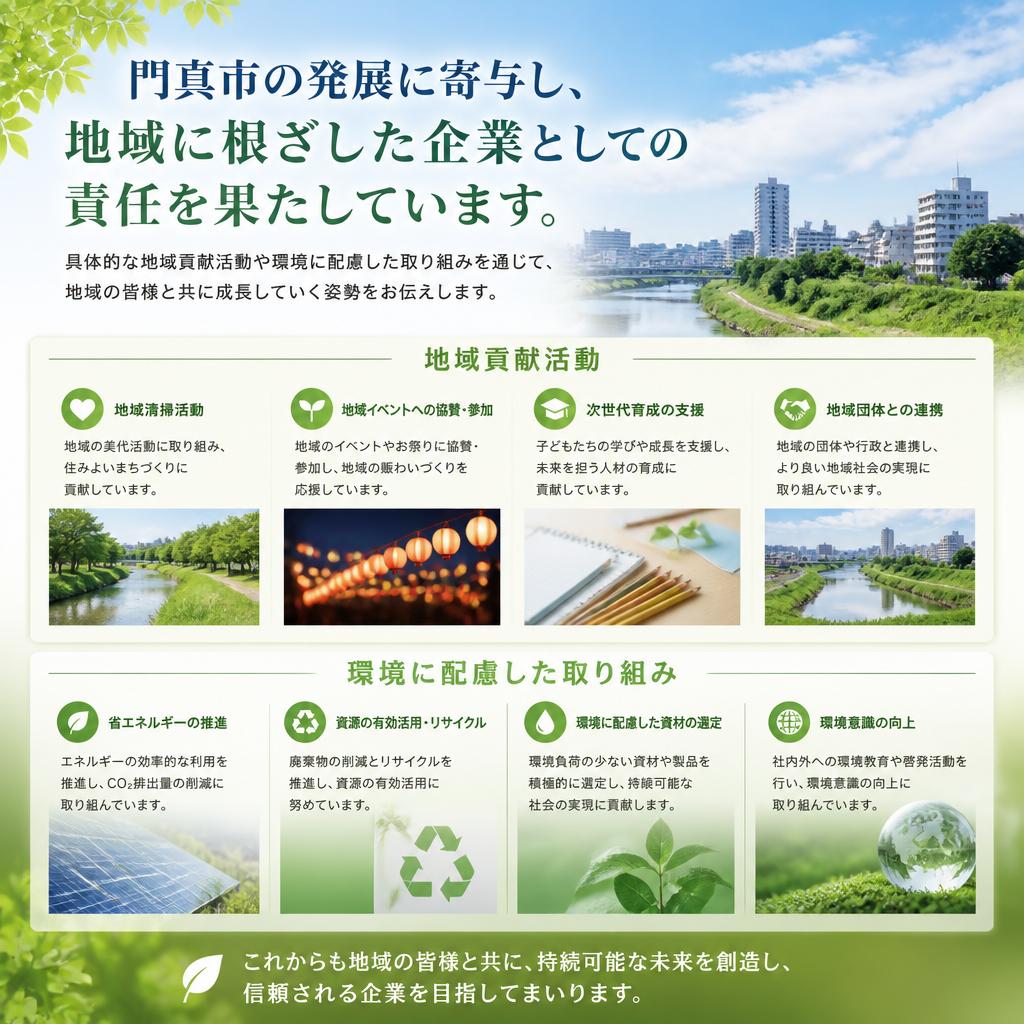 地域貢献と持続可能な取り組み