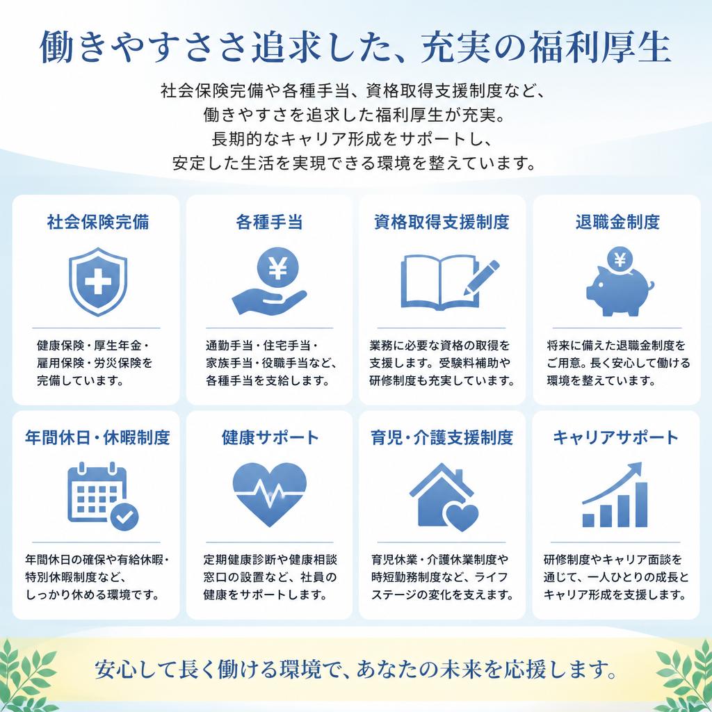 魅力的な福利厚生