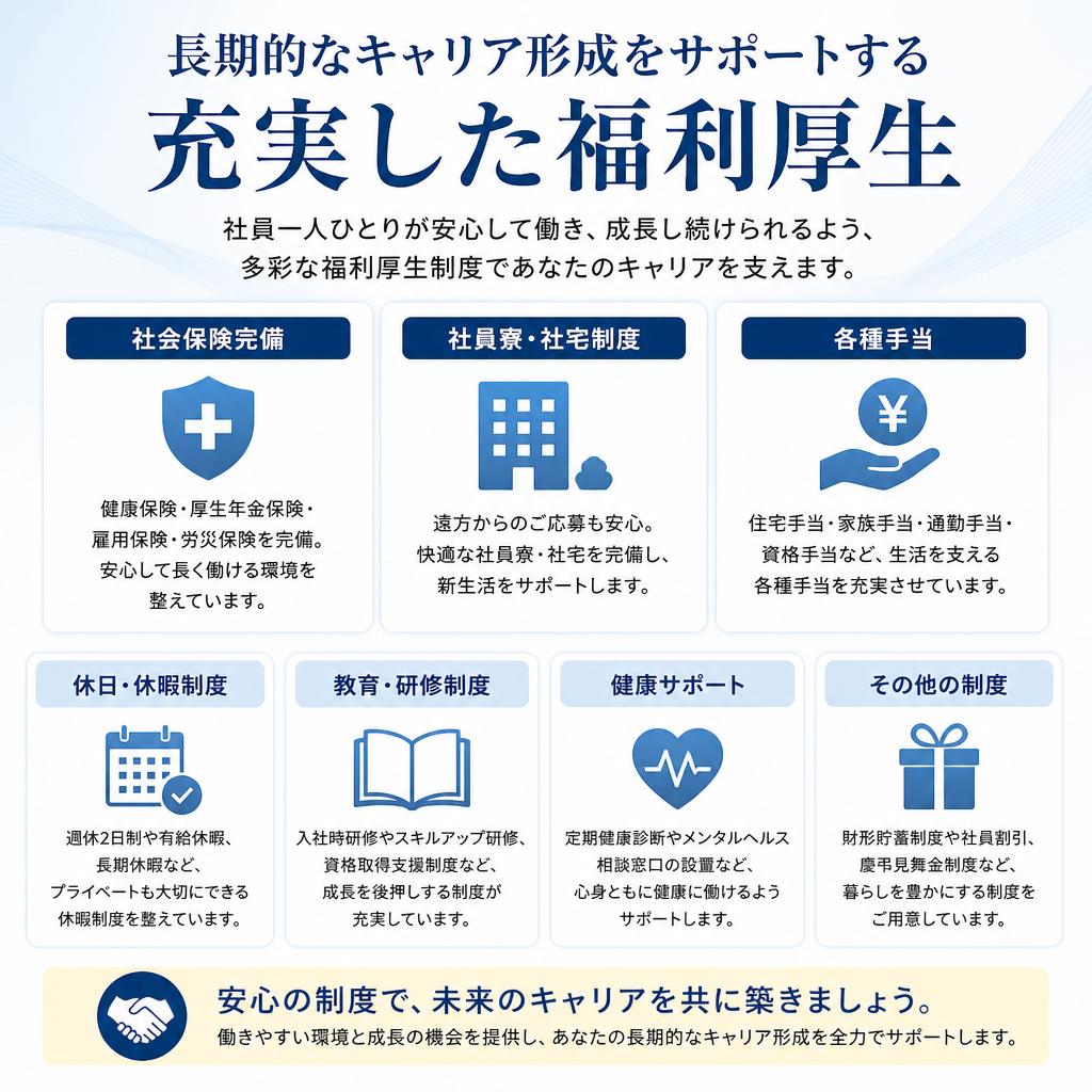 安心の福利厚生