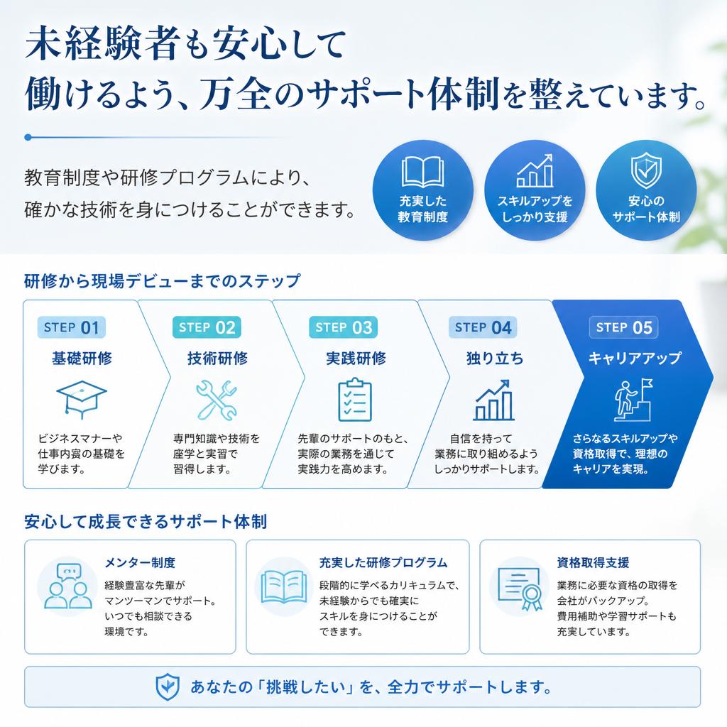 充実したサポート体制