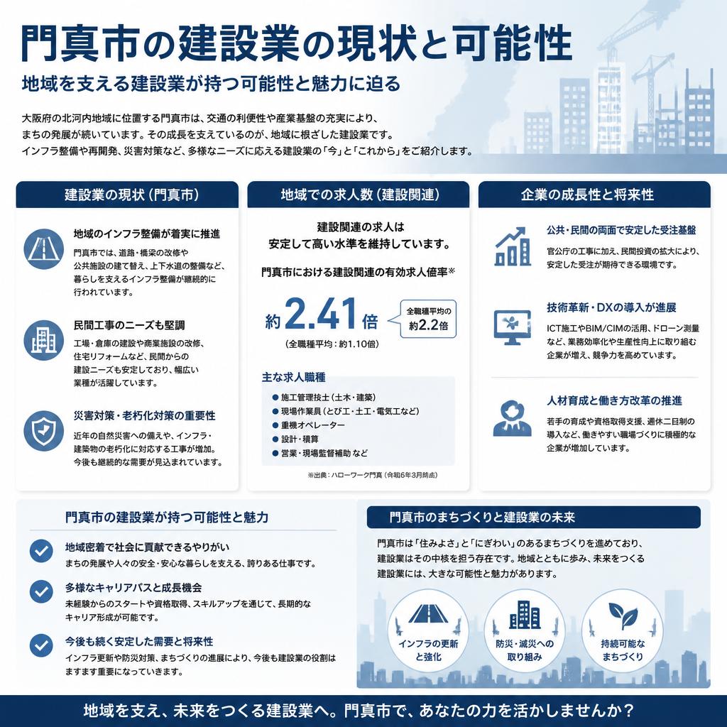 門真市の建設業の今