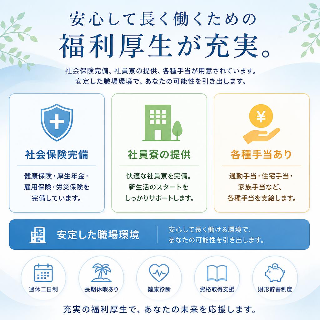 充実した福利厚生