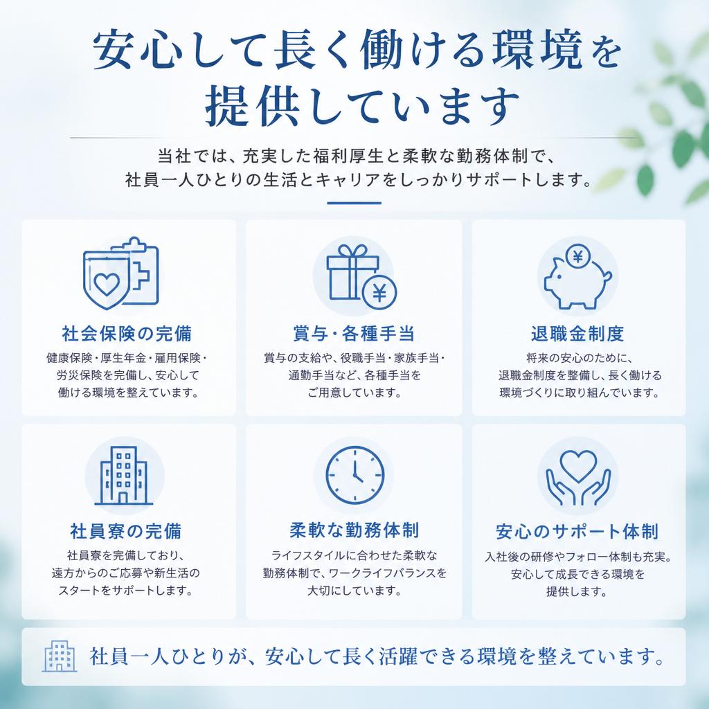 充実の福利厚生
