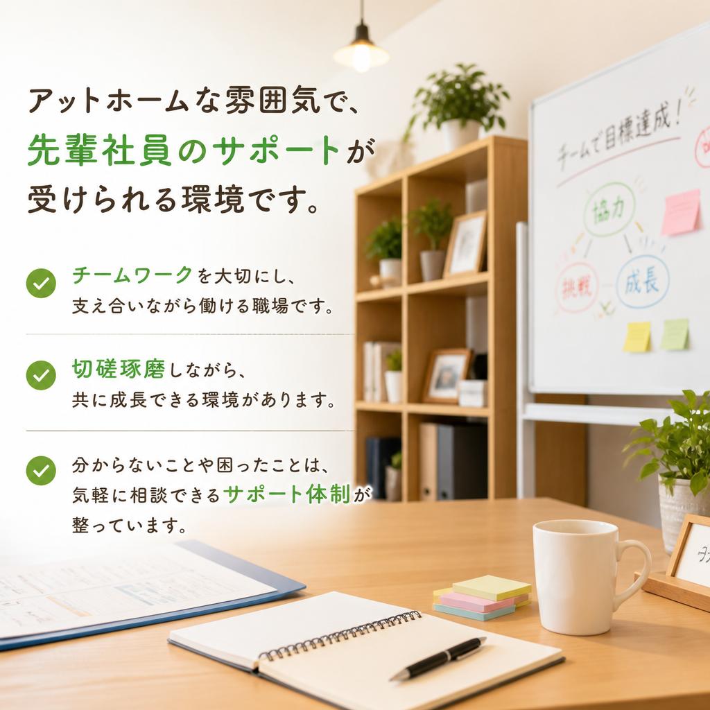 働きやすさ抜群の職場環境