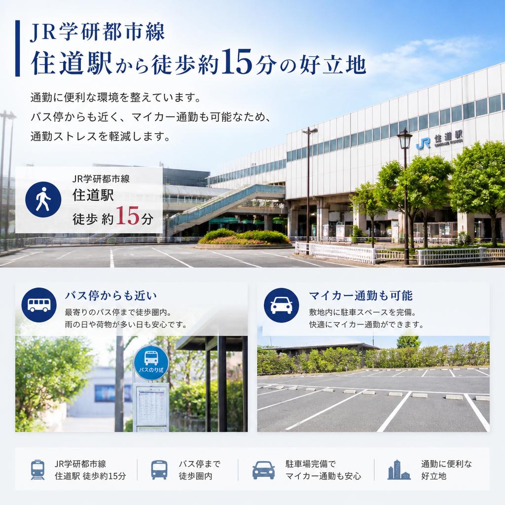 アクセス抜群！通勤しやすい立地