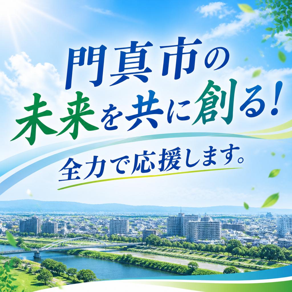 門真市の未来を共に創る！全力で応援します。