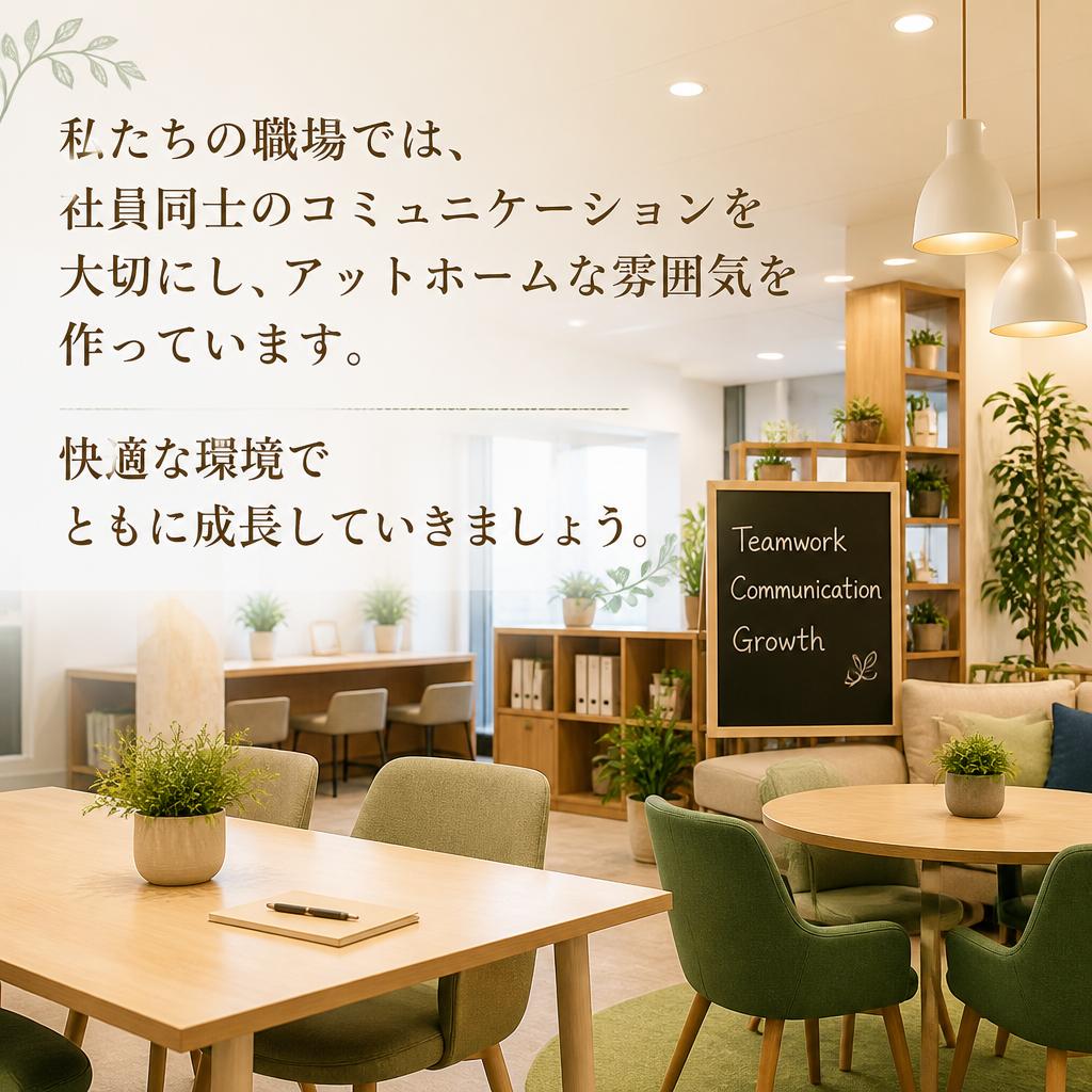 働きやすさ抜群の職場環境