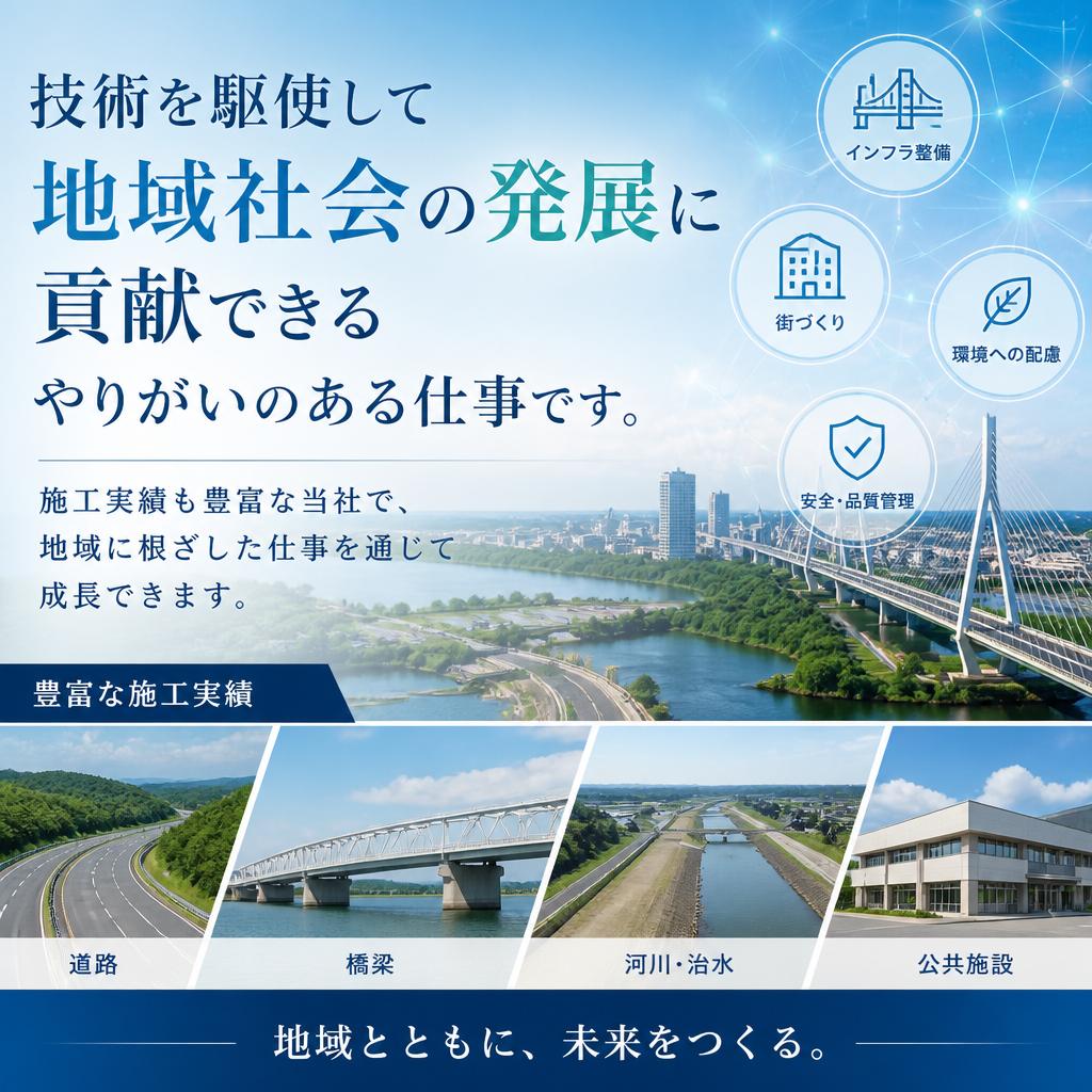 地域に貢献！やりがいのある仕事を