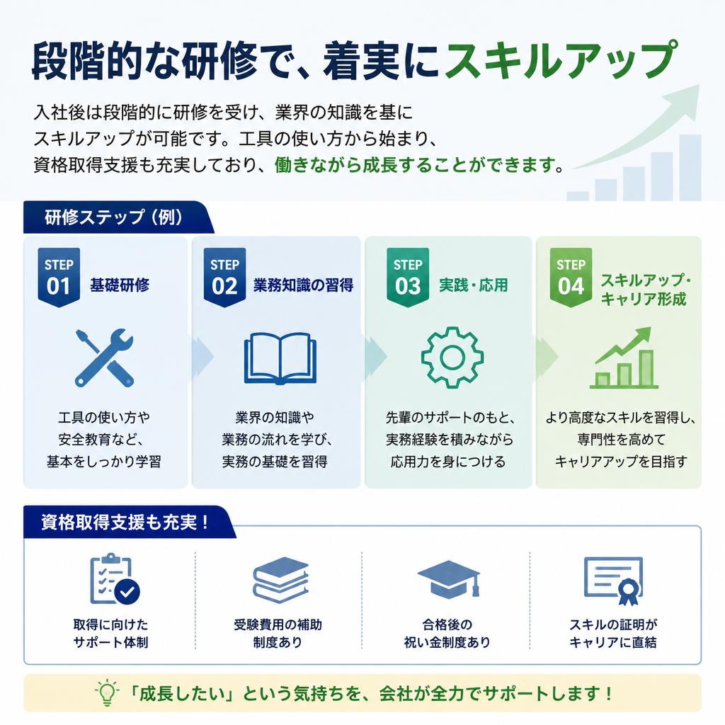 充実した研修制度