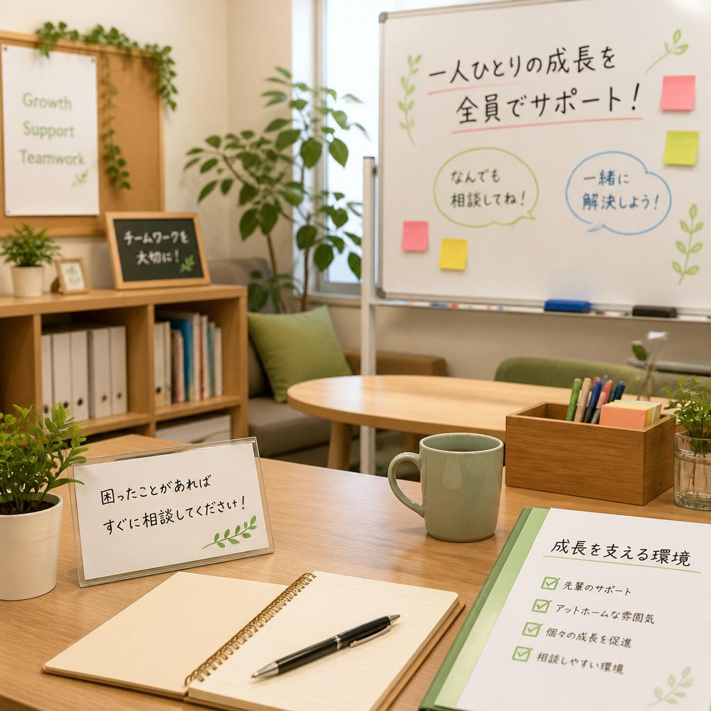 成長できる職場環境－アットホームでサポート体制が充実