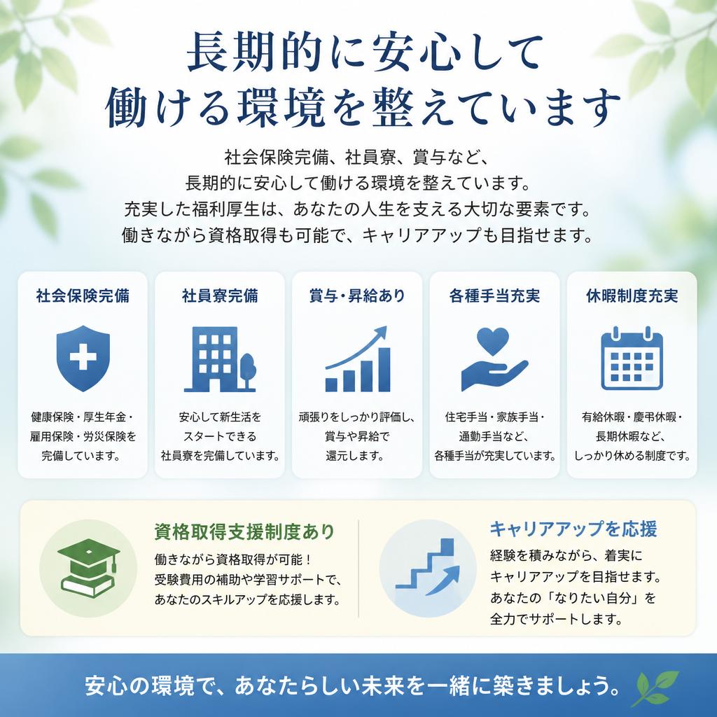 厚待遇の福利厚生