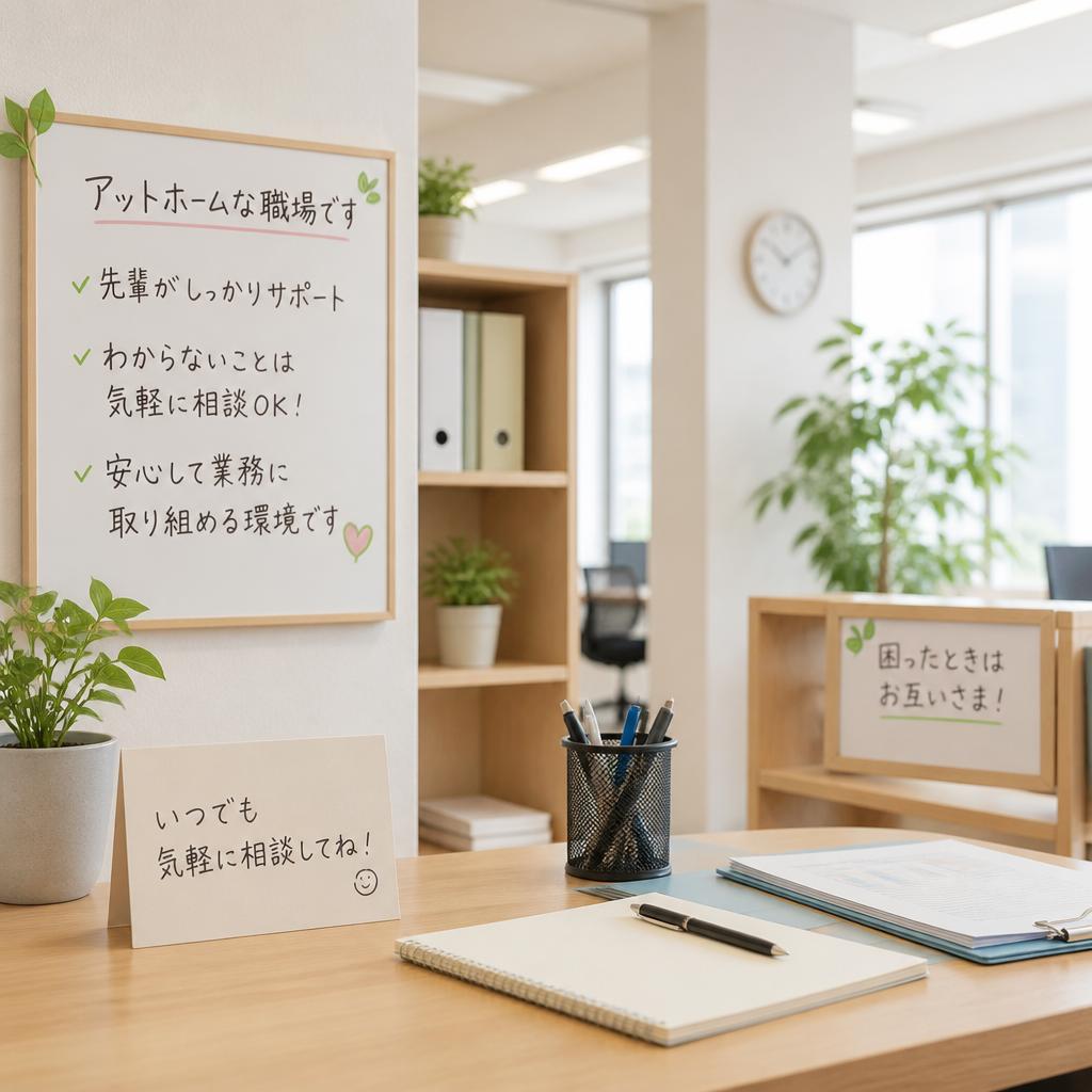 4. 先輩からのサポートで安心して働ける