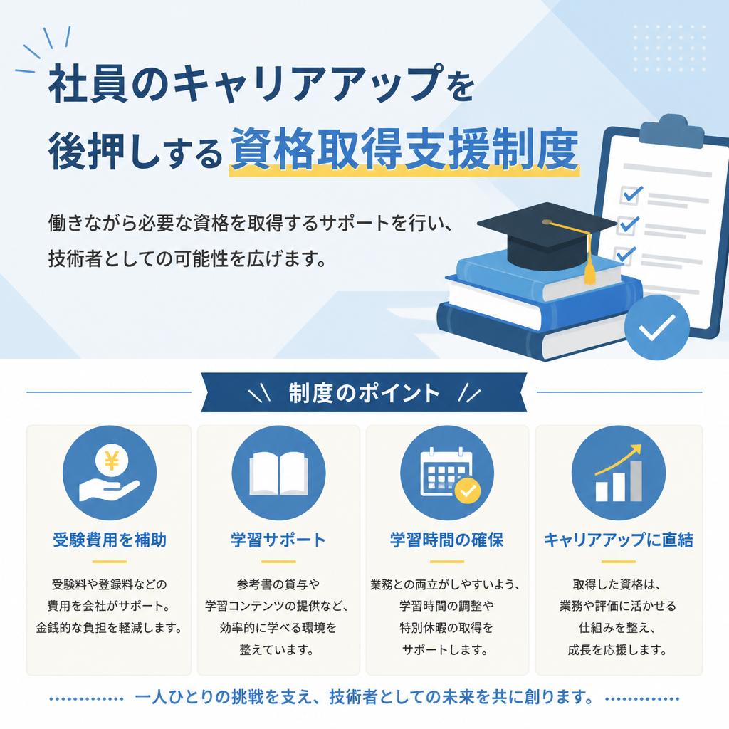 資格取得支援制度の充実