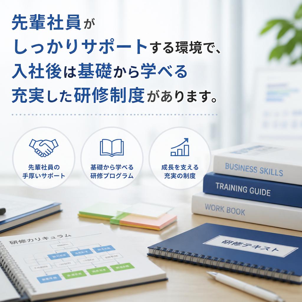 充実のサポート体制であなたの成長を応援！