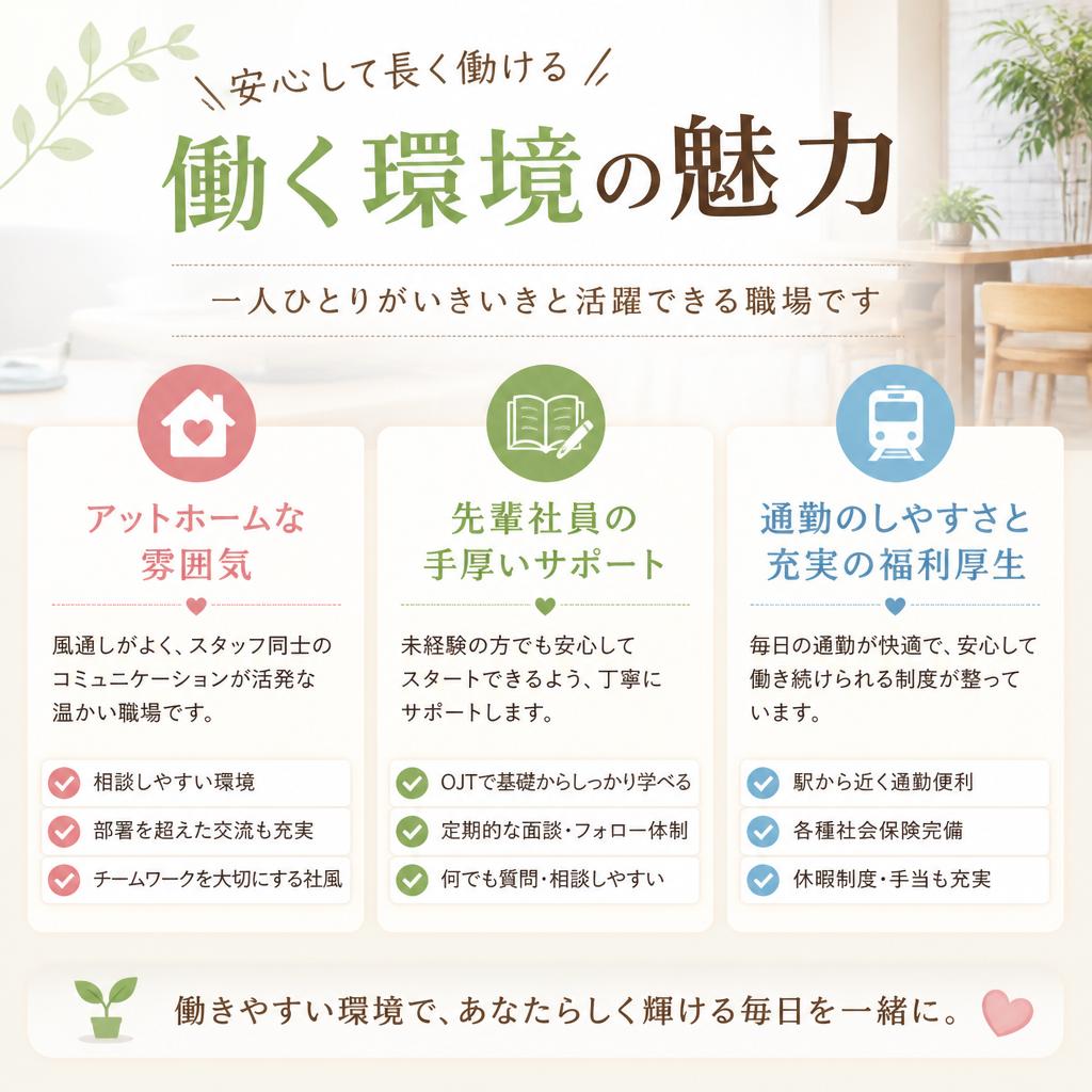 魅力的な職場環境