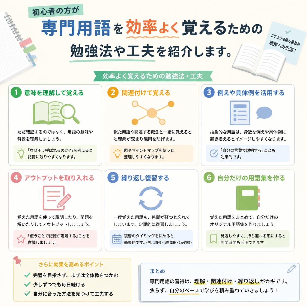 4. 専門用語を効率的に覚える方法