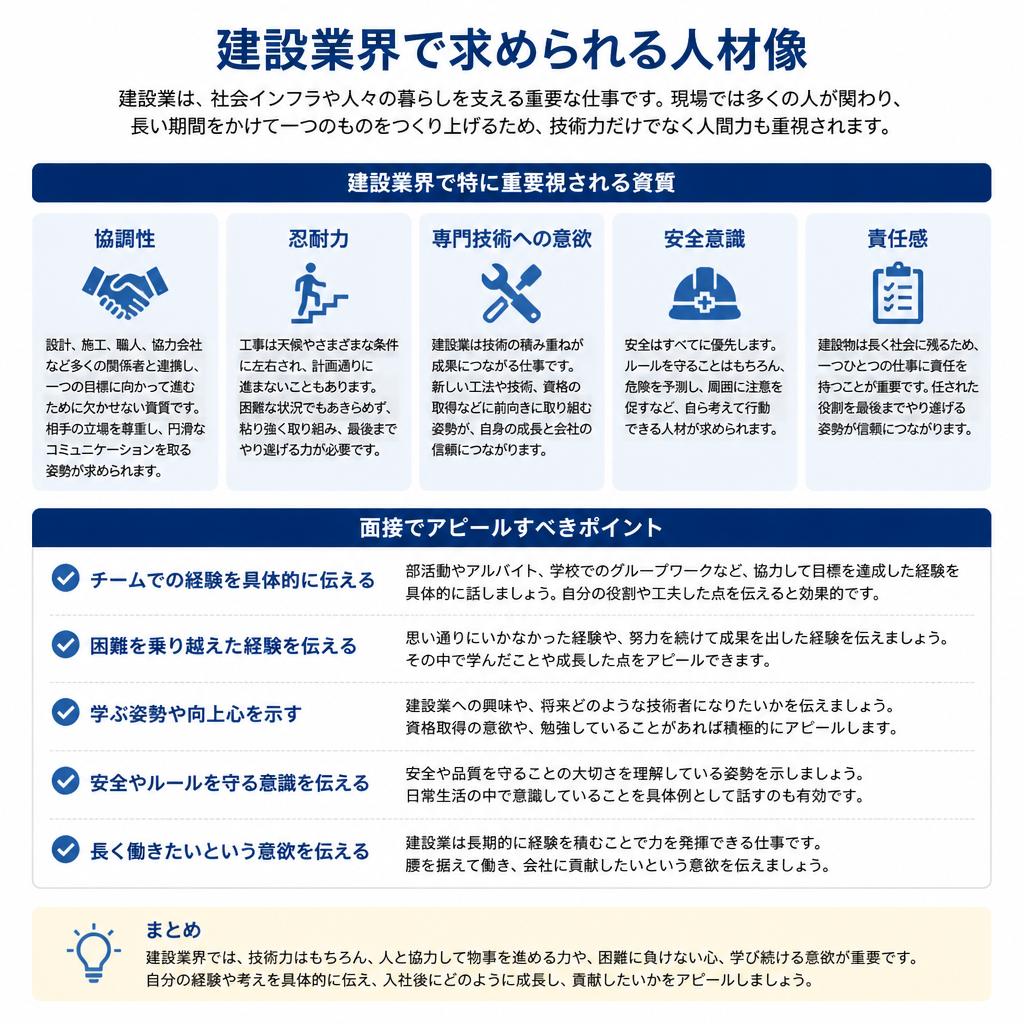 建設業界特有の資質とは？