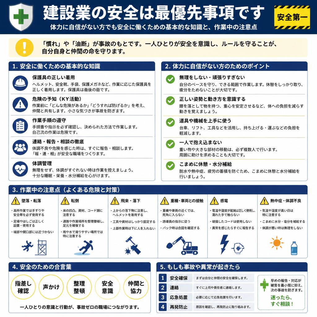 安全な作業環境のために