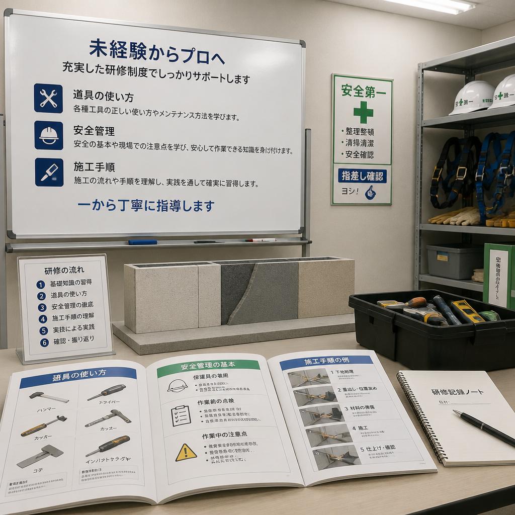 手厚い研修制度で安心サポート